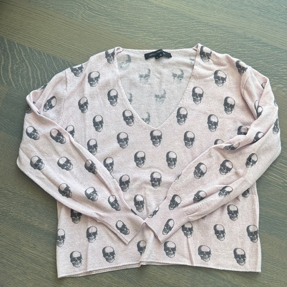 Pink Skull cashmere Sweater - Picture 1 of 2